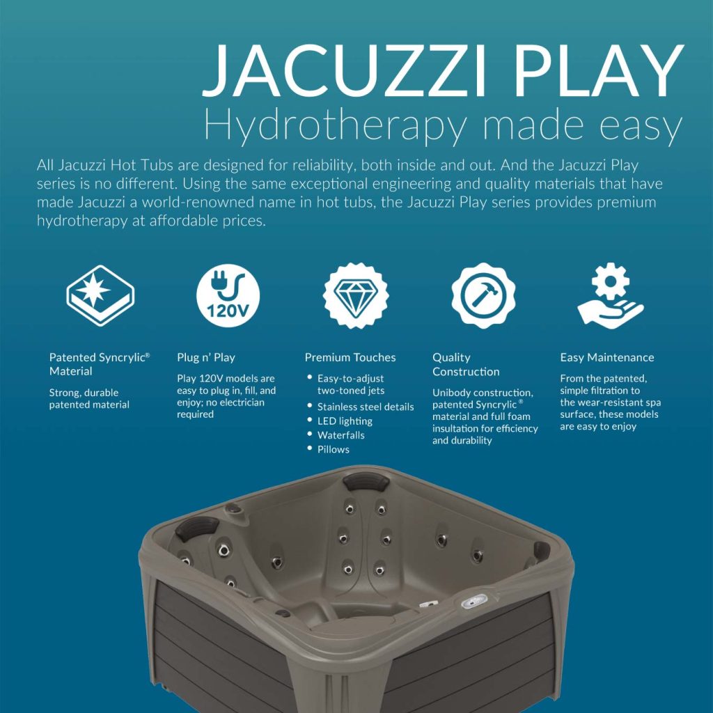 Jacuzzi Play - Hydrotherapy made easy.